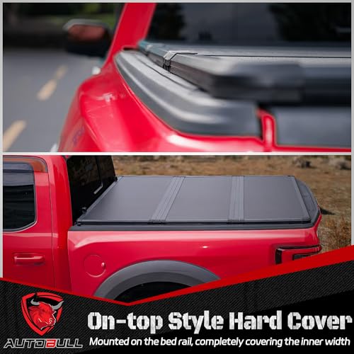 Hard Top Tri Fold tonneau Cover Compatible with 2007