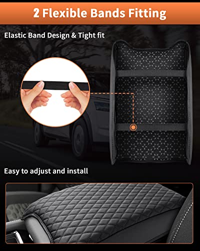 Custom Fit for Center Console Cover Nissan Pathfinder 2025 2024 2023 2022 2026 Armrest Cushion Pad Cover PU Leather Pathfinder Accessories Anti