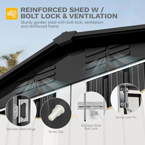 7x5FT Outdoor Storage Shelter