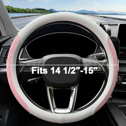 Nappa Leather Steering Wheel Cover