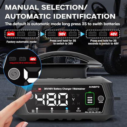 Golf Cart BatteryCharger 36V 18A and 48V 13A Trickle Charger