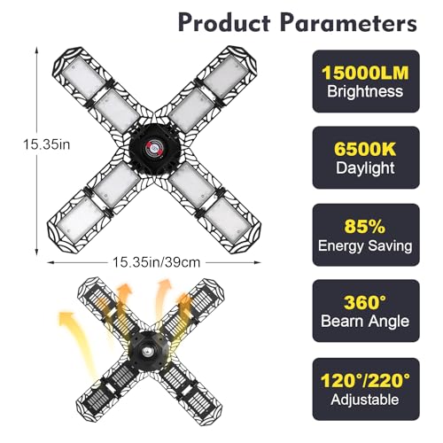 2 Pack LED Garage Light (2 count)
