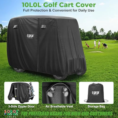 4 Passenger Golf Cart Cover for Yamaha EZGO Club Car