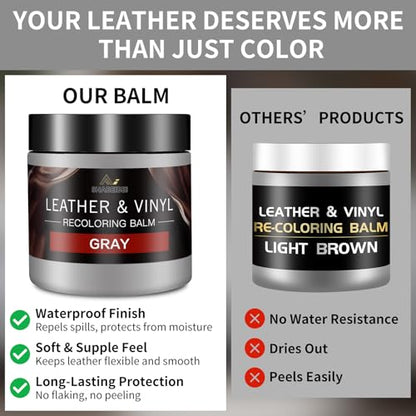 Leather Recoloring Balm with 100ml Mink Oil