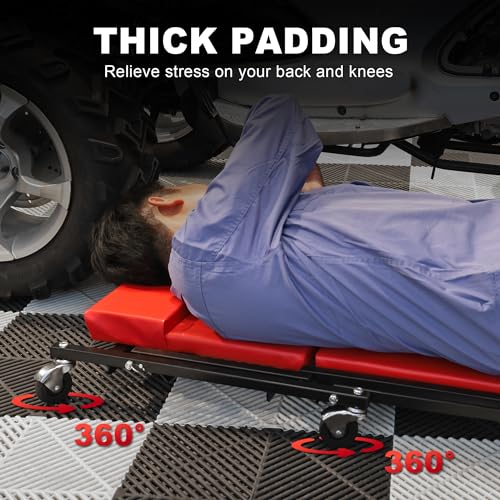 36" Rolling Foldable Car Creeper Automotive Creeper