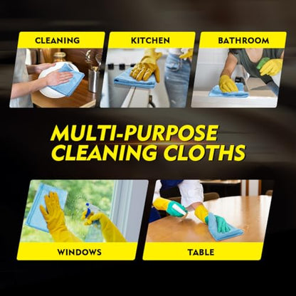 Blue Microfiber Cleaning Cloth 150 Pack (150 Count)
