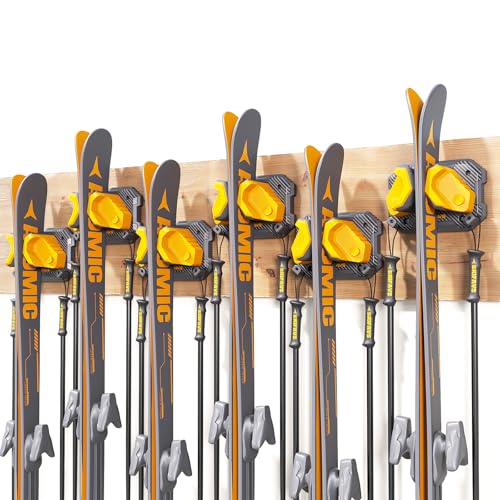 Ski & Snowboard Wall Rack for Garage