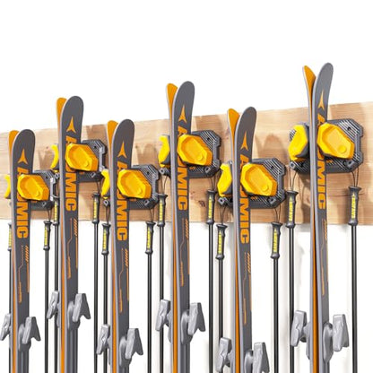 Ski & Snowboard Wall Rack for Garage