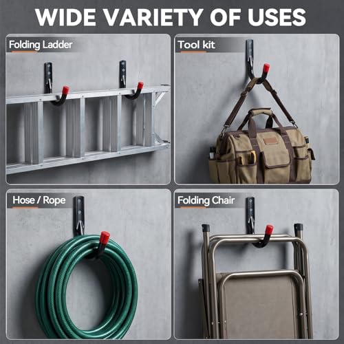 Wall Mount Garage Storage Hooks (6 Count)