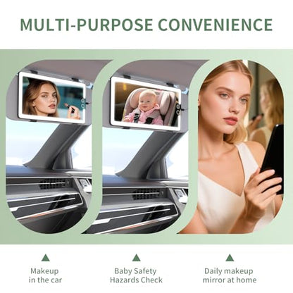 2PCS Car Visor Vanity Mirror with Lights (2 Count)