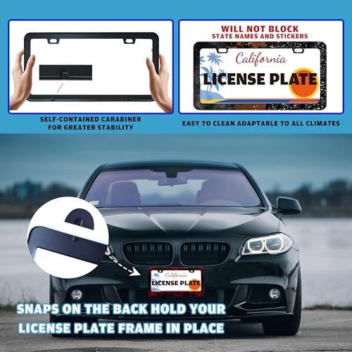 Red Spider Web License Plate Frame Funny Cobweb Gothic License Plate Holder