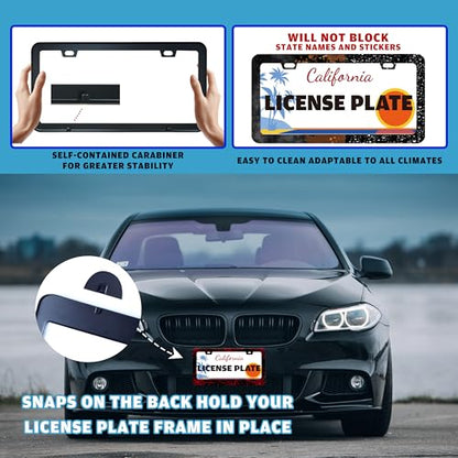 Red Spider Web License Plate Frame Funny Cobweb Gothic License Plate Holder