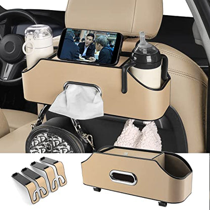 Car Back Seat Organizer with 2 Drink Cup Holder (22.9281 Ounce)