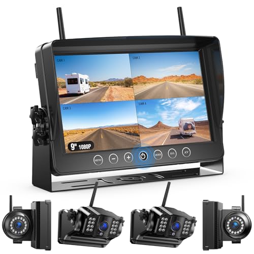 HD 1080P 9" Magnetic Wireless Backup Camera