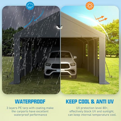 13x25 Heavy Duty Carport Canopy