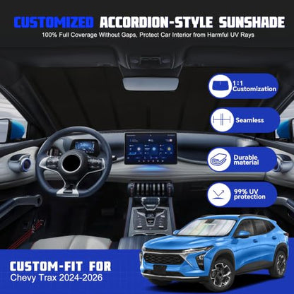 Windshield Sun Shade for Chevy Trax 2024 2026