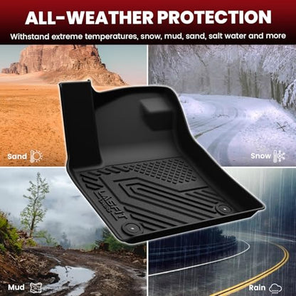 TPE All Weather Floor Mats Full Set for Volkswagen Atlas 2019