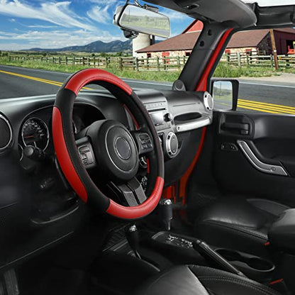Car Steering Wheel Cover for F150 Tundra Range Rover 15.5"