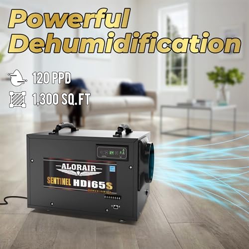 120 Pints Energy Star Crawlspace Dehumidifier with Pump 1300 Sq.Ft