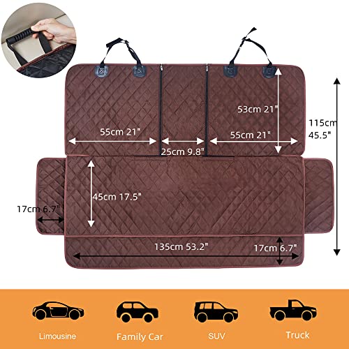 Dog Car Seat Cover for Back Seat Cover for Kids