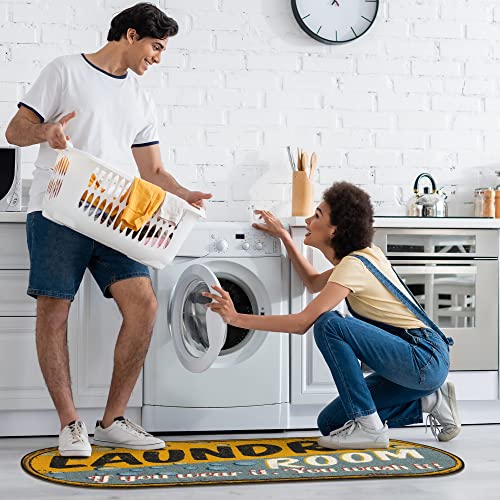 20" x 59" Oval Laundry Room Rug