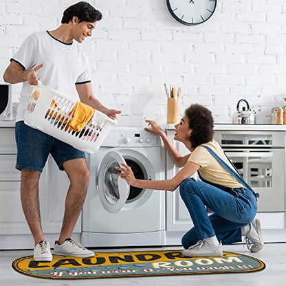 20" x 59" Oval Laundry Room Rug