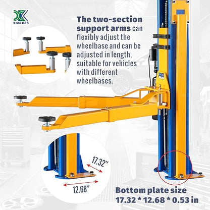 Auto 2 Post Car Lift 11500 lb Capacity Truck Hoist
