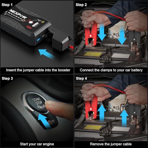 Car Jump Starter 2026 Upgraded Car Battery Jump Starter Pack