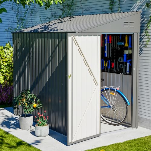 4x7 FT Outdoor Storage Shed Lean to Shed