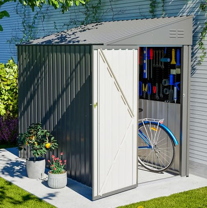 4x7 FT Outdoor Storage Shed Lean to Shed