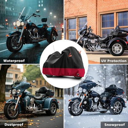 Trike Cover Heavy Duty Waterproof 3 Wheel Motorcycle Cover
