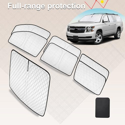 7pcs Thicken Sun Shades for Chevy Suburban 2015