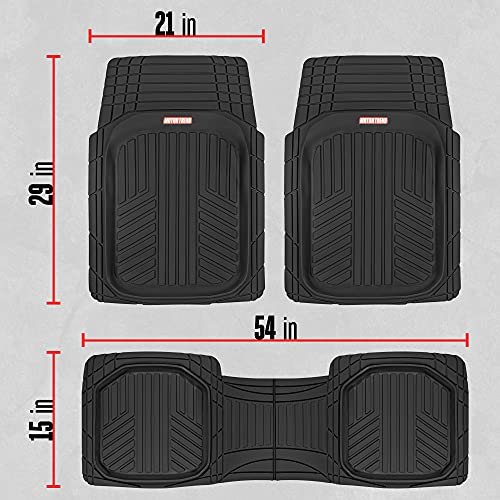 FlexTough™ Deep Dish Plus Rubber Car Floor Mats with Trunk Mat Cargo Liner