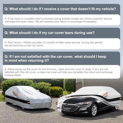 10 Layers Car Cover Custom Fit for Chevrolet Chevy Malibu