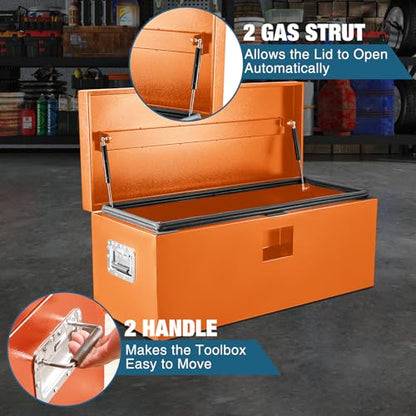 Black Steel Truck Bed Tool Box
