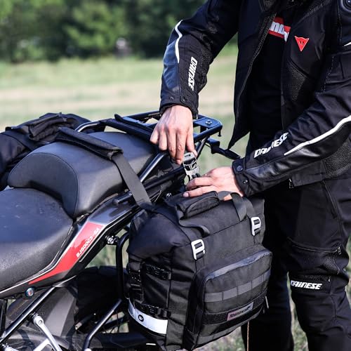 Waterproof Motorcycle Saddlebags Luggage Bags 20L Quick Release for Adventure & Sport Bikes