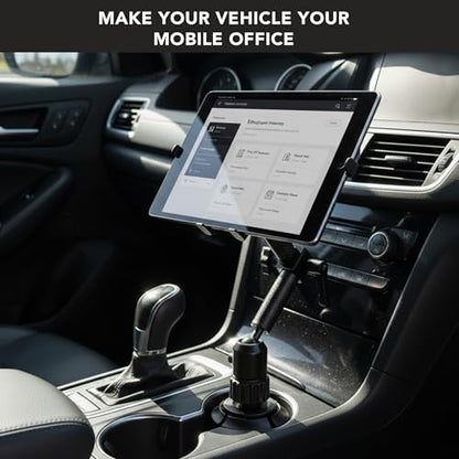 Carbon Fiber Cup Holder Tablet Mount Tablet Holder for Car Truck SUV