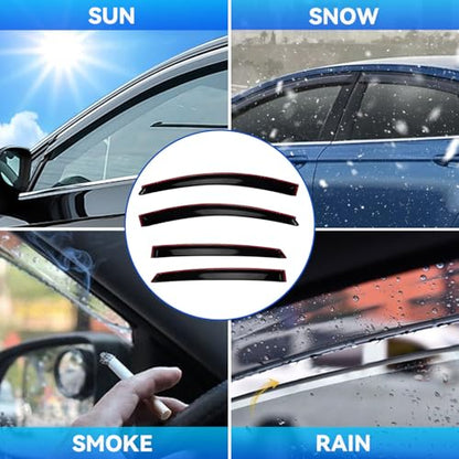 4pcs Window Visors Rain Guards for 2016