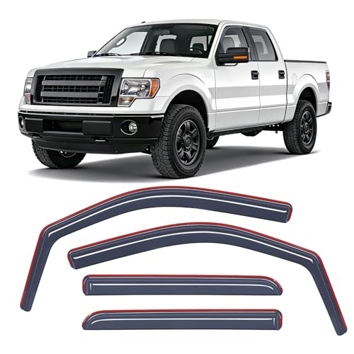 in Channel Rain Guards for Ford F150 Crew Cab 2009 (4 Count)