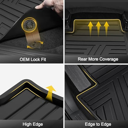 Rubber Floor Mats for Nissan Rogue 2021