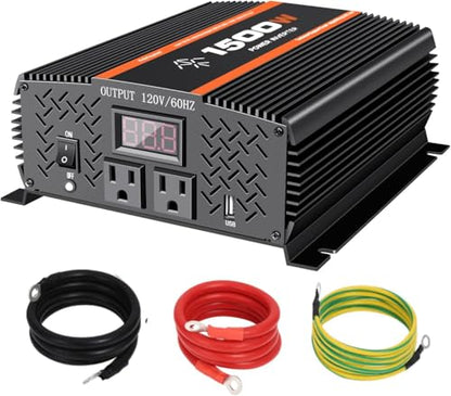 1500 Watt car Power Inverter 12V to 110V