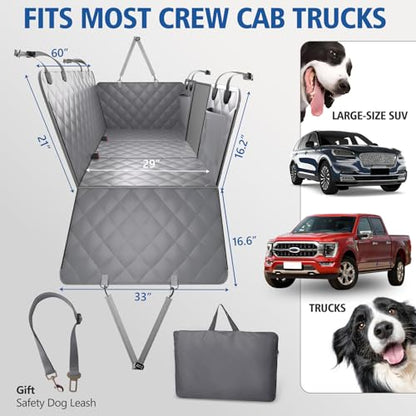 XL Hard Bottom Dog Seat Cover for Dogs for Full