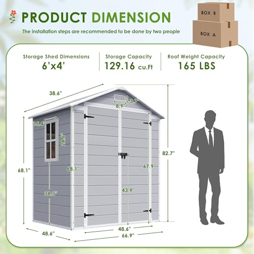 Plastic Outdoor Storage Shed