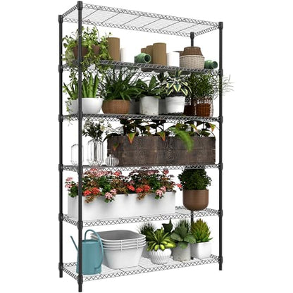 6 Tiers Storage Shelves Load 2100LBS
