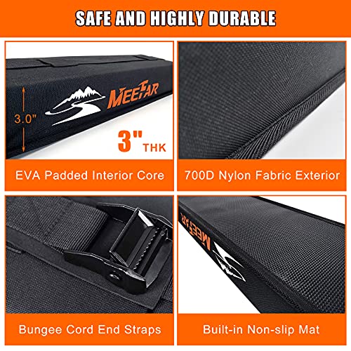 Kayak Car Roof Rack Pad for Kayak Surfboard SUP Canoe Soft Roof Rack Pads (2 Count)