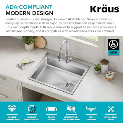Fairlane 25 inch ADA Compliant Drop In