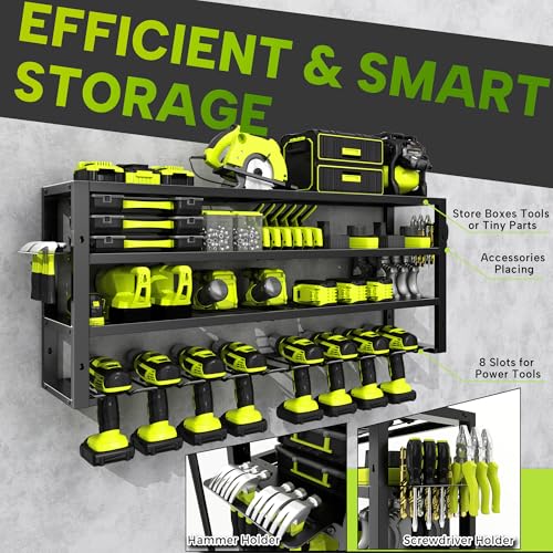 Large Power Tool Organizer Wall Mount