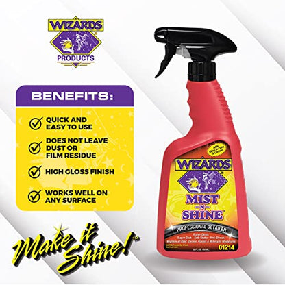 Mist-N-Shine Quick Detailer Spray - Waterless Wash - 22 oz (22 Fl Oz)