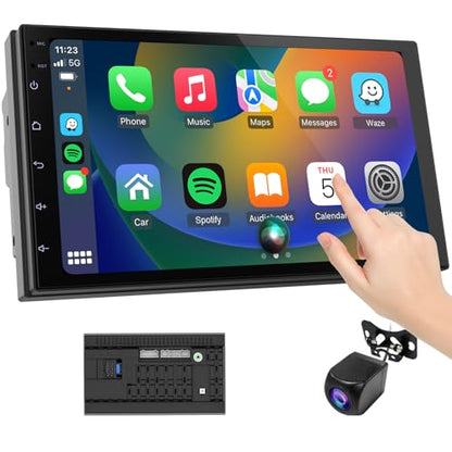 2 Din Car Radio with Wireless CarPlay & Android Auto