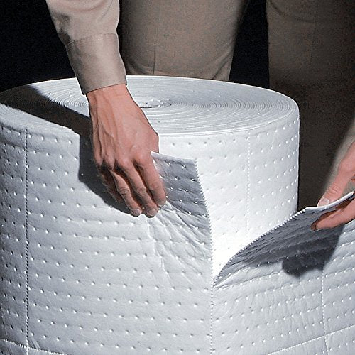 Oil Mat - Oil-Only Absorbent Mat Roll - 1 Roll - 15" x 150' Roll - Absorbs up to 16.5 gallons per Roll - MAT446